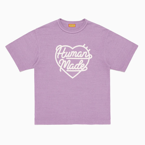 Human Made Color T-Shirt Heart Motif Purple