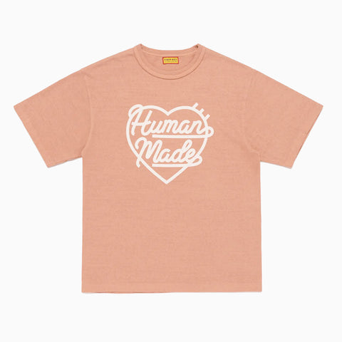Human Made Color T-Shirt Heart Motif Pink