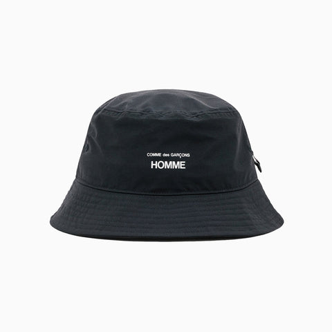 Comme des Garçons HOMME Logo Bucket Hat Black