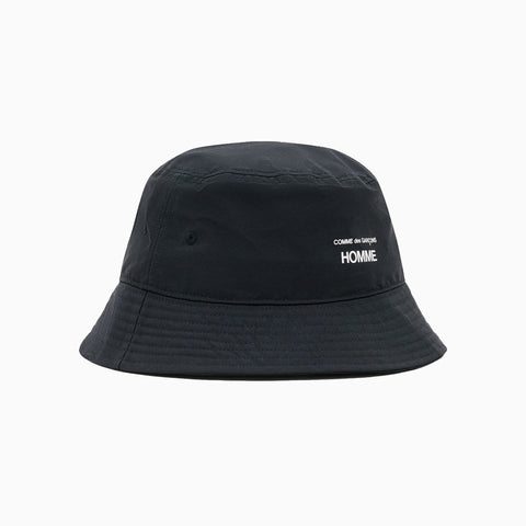 Comme des Garçons HOMME Logo Bucket Hat Black