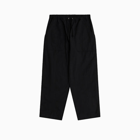 Comme des Garçons HOMME Elasticated Waist Herringbone Trousers Black