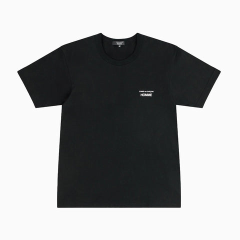 Comme des Garçons HOMME Cotton Jersey Garment Print T-Shirt Black