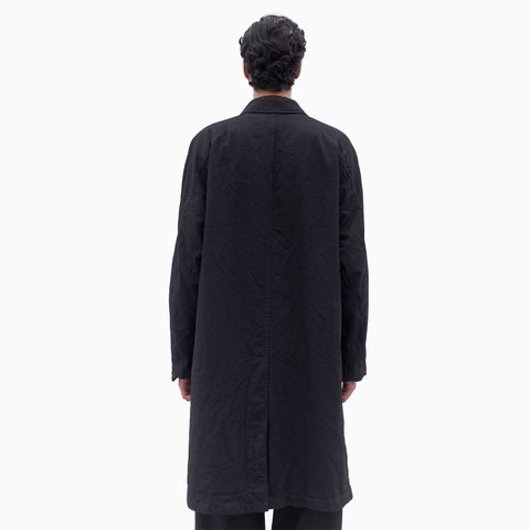 Comme des Garçons HOMME Garment Dyed Coat Black