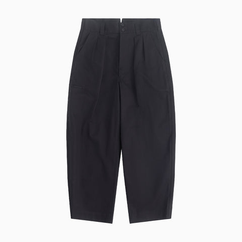 Comme des Garçons HOMME Pleated Barrel Leg Trousers Black