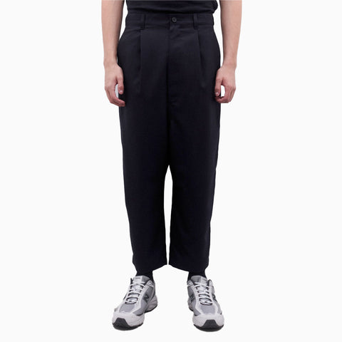 Comme des Garçons HOMME Wide Leg Pleated Trousers Navy