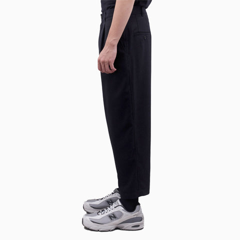 Comme des Garçons HOMME Wide Leg Pleated Trousers Navy