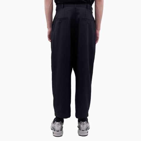 Comme des Garçons HOMME Wide Leg Pleated Trousers Navy