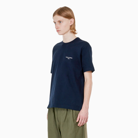 Comme des Garçons HOMME Cotton Jersey Garment Print T-Shirt Navy