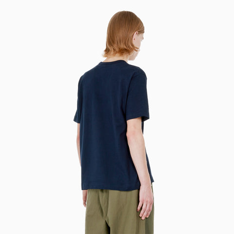 Comme des Garçons HOMME Cotton Jersey Garment Print T-Shirt Navy