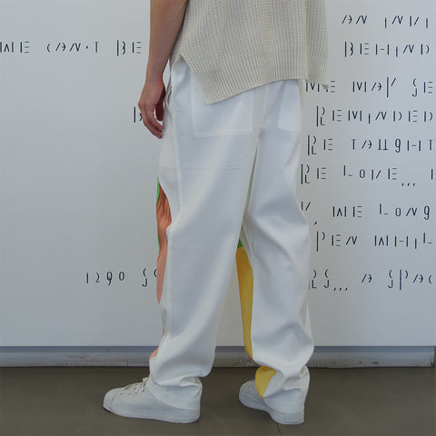 Homme Plissé Issey Miyake RB_Drawing Press Pants White / Multicolor