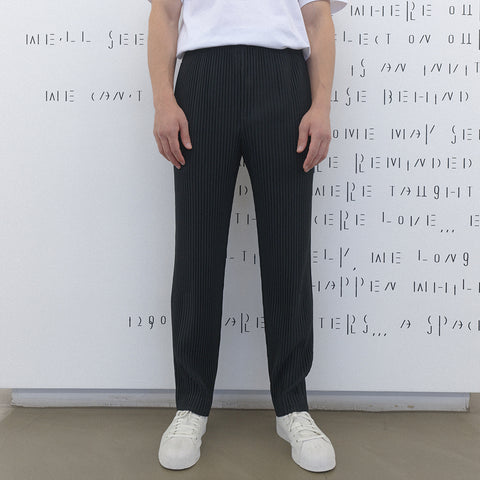 Homme Plissé Issey Miyake Pleats Bottoms 1 Trousers Black