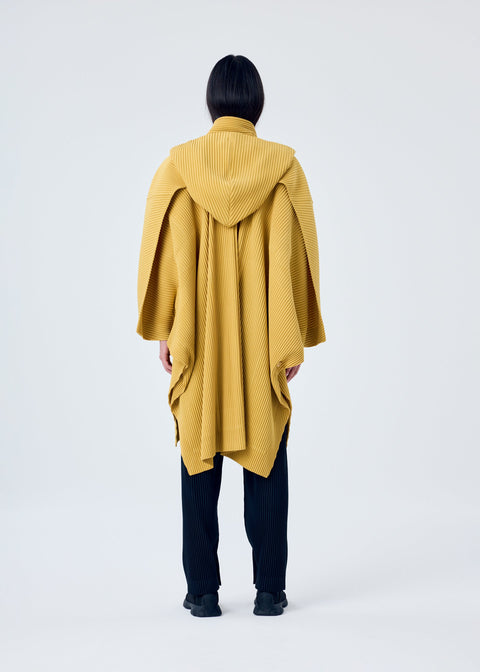 Homme Plissé Issey Miyake Kite Coat Brown Black
