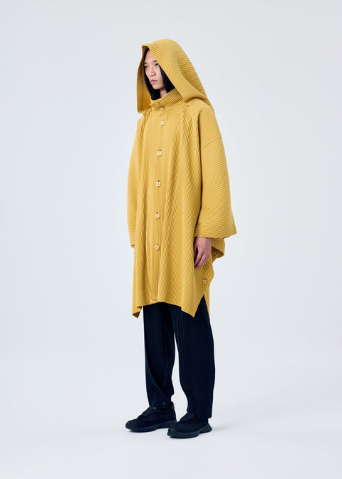 Homme Plissé Issey Miyake Kite Coat Brown Black