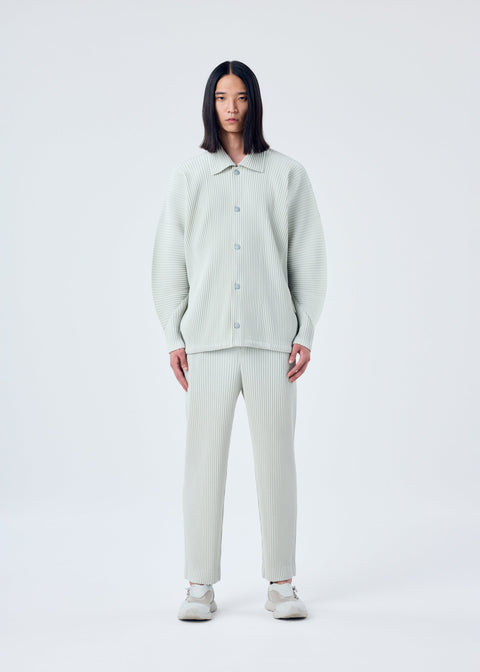 Homme Plissé Issey Miyake MC March Spread Collar Jacket Frosty Grey