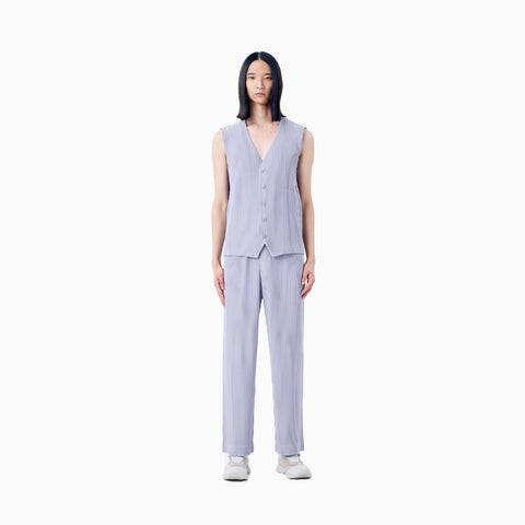Homme Plissé Issey Miyake Tailored Pleats 2 Vest Mud Brown