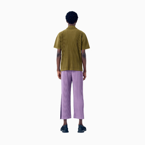 Homme Plissé Issey Miyake MC April Straight Leg Trousers Dusky Red