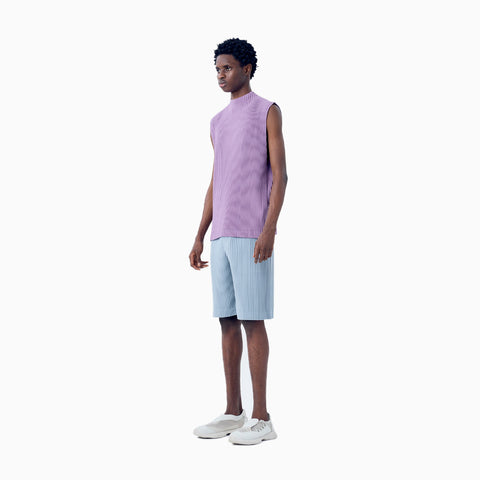 Homme Plissé Issey Miyake Color Pleats Shorts Gray Blue