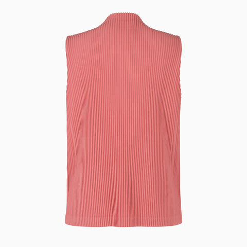 Homme Plissé Issey Miyake Monthly Color April High-neck Vest Dusky Red