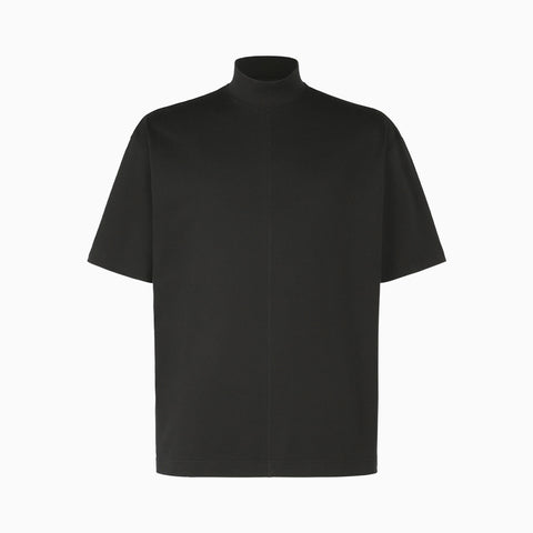 Homme Plissé Issey Miyake High Neck T-Shirt Black