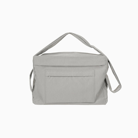 Homme Plissé Issey Miyake Pleats Stone Bag Silver Gray