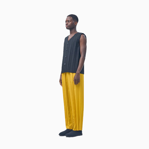 Homme Plissé Issey Miyake Edge Ensemble Vest Black
