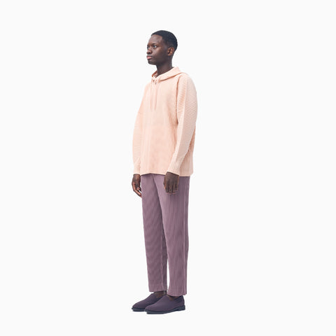 Homme Plissé Issey Miyake Color Pleats Trousers Edge Brown