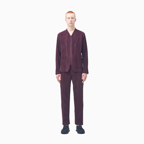 Homme Plissé Issey Miyake Quarry Pants Wine Purple