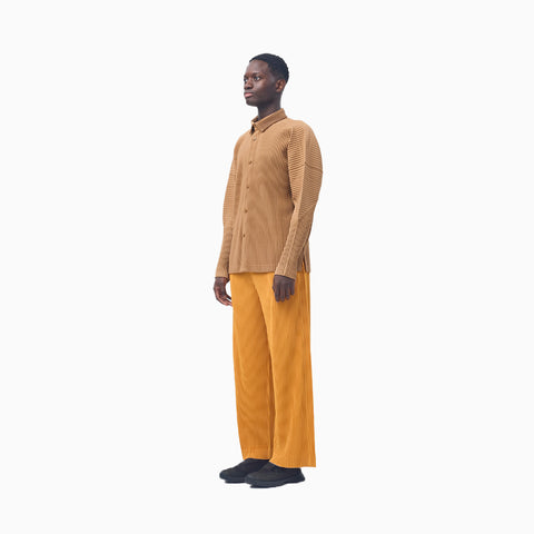 Homme Plissé Issey Miyake Monthly Colors October Shirt Paesina Brown