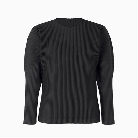 Homme Plissé Issey Miyake Long Sleeve T-Shirt Black