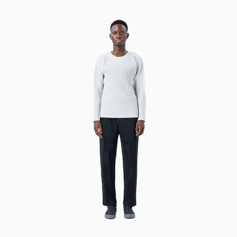 Homme Plissé Issey Miyake Long Sleeve T-Shirt Black