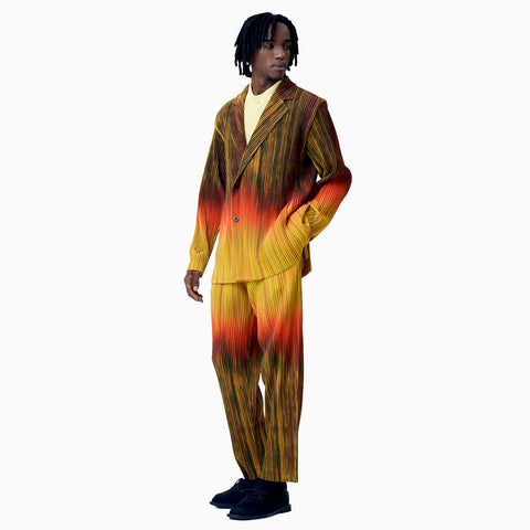 Homme Plissé Issey Miyake Paint Brush Close-Up Orange