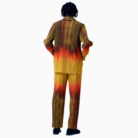 Homme Plissé Issey Miyake Paint Brush Close-Up Orange