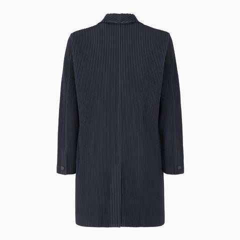 Homme Plissé Issey Miyake Basics Long Jacket Black