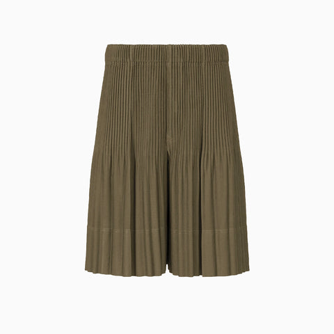 Homme Plissé Issey Miyake Monthly Colors June Shorts Genova Metal Ochre