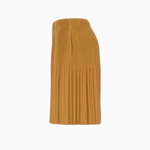 Homme Plissé Issey Miyake Monthly Colors June Shorts Genova Metal Ochre