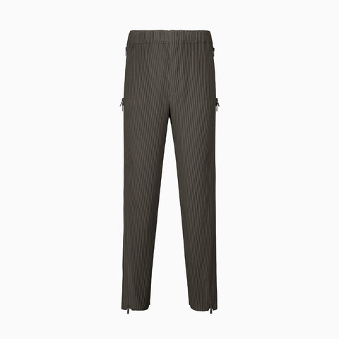 Homme Plissé Issey Miyake Multi-Fastened Trousers Pizza Scorch Brown