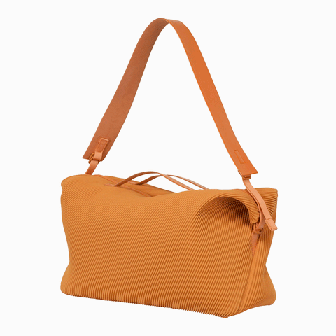 Homme Plissé Issey Miyake Pleats Travel Bag Manarola Brick Brown