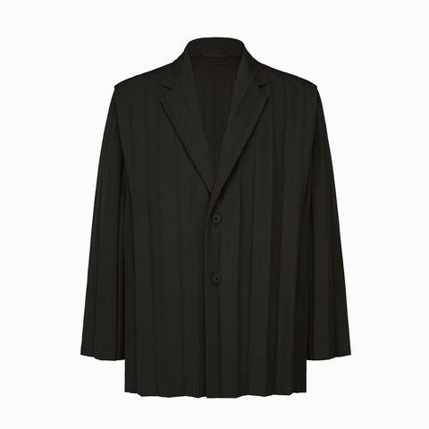 Homme Plissé Issey Miyake Edge Ensemble Jacket Black