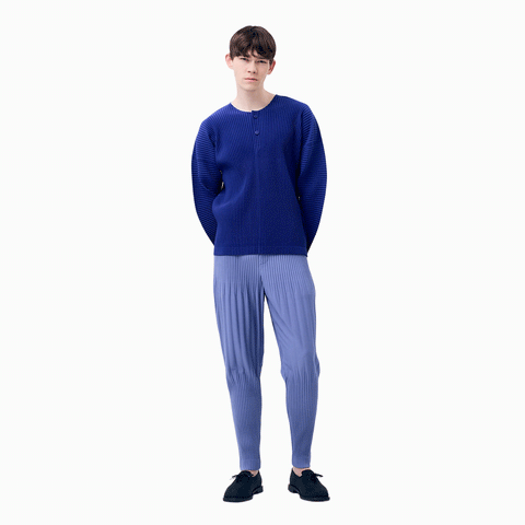 Homme Plissé Issey Miyake Basic Pants Portofino Buoy Blue