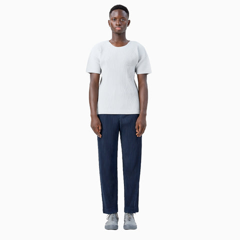 Homme Plissé Issey Miyake Basics Pleated T-Shirt Black