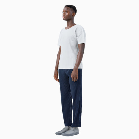 Homme Plissé Issey Miyake Basics Pleated T-Shirt Black