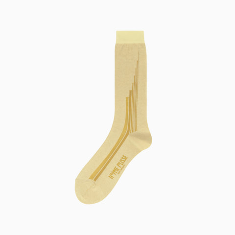 Homme Plissé Issey Miyake Ray Socks Yellow Beige