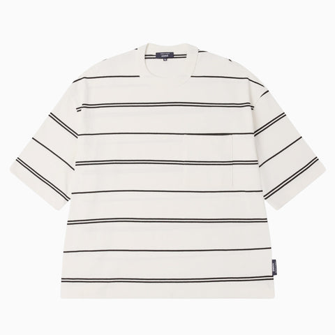Comme des Garçons HOMME Striped T-Shirt Off White / Black