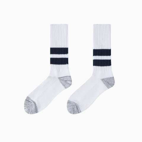 Comme des Garçons HOMME Ribbed Socks White / Navy
