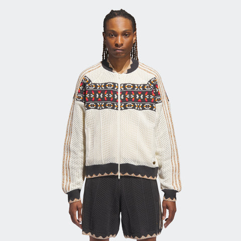adidas Originals x CLOT Crochet SST Track Top by Edison Chen Cream White