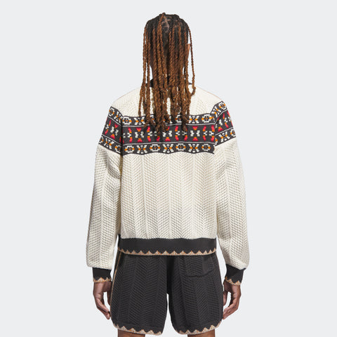 adidas Originals x CLOT Crochet SST Track Top by Edison Chen Cream White