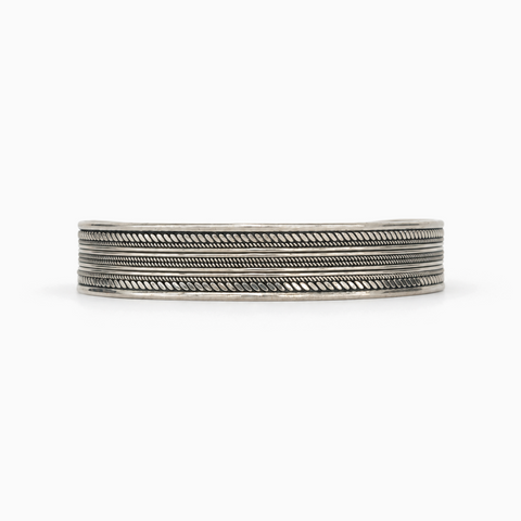 Yâr’in Handcrafted Silver Cuff Bracelet Small