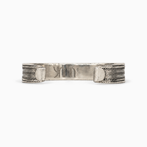 Yâr’in Handcrafted Silver Cuff Bracelet Small