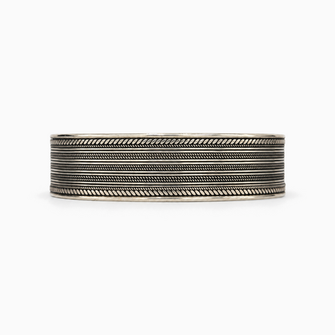Yâr’in Handcrafted Silver Cuff Bracelet Large