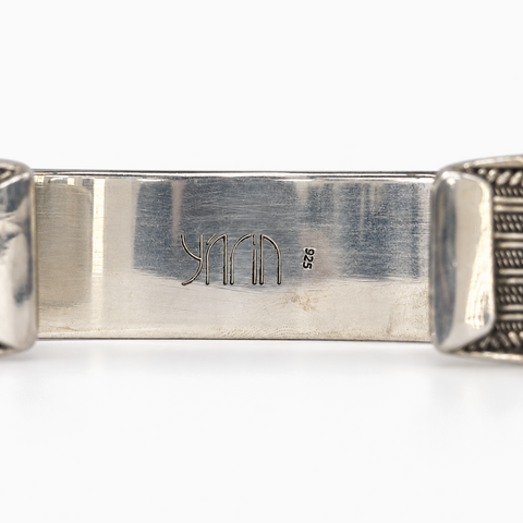 Yâr’in Handcrafted Silver Cuff Bracelet Large
